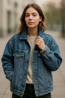 La veste en jean oversize : pièce versatile de la mi-saison
