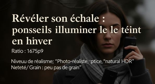 Révéler son éclat : conseils pour illuminer le teint en hiver