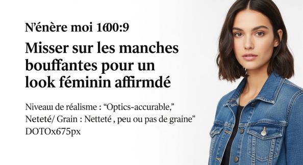 Miser sur les manches bouffantes pour un look féminin affirmé