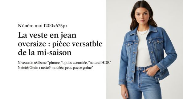 La veste en jean oversize : pièce versatile de la mi-saison