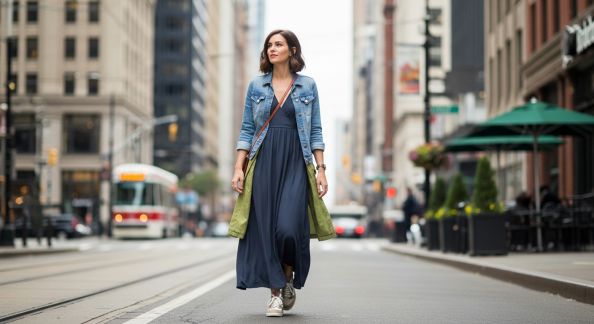 Comment styliser une robe longue pour le quotidien urbain