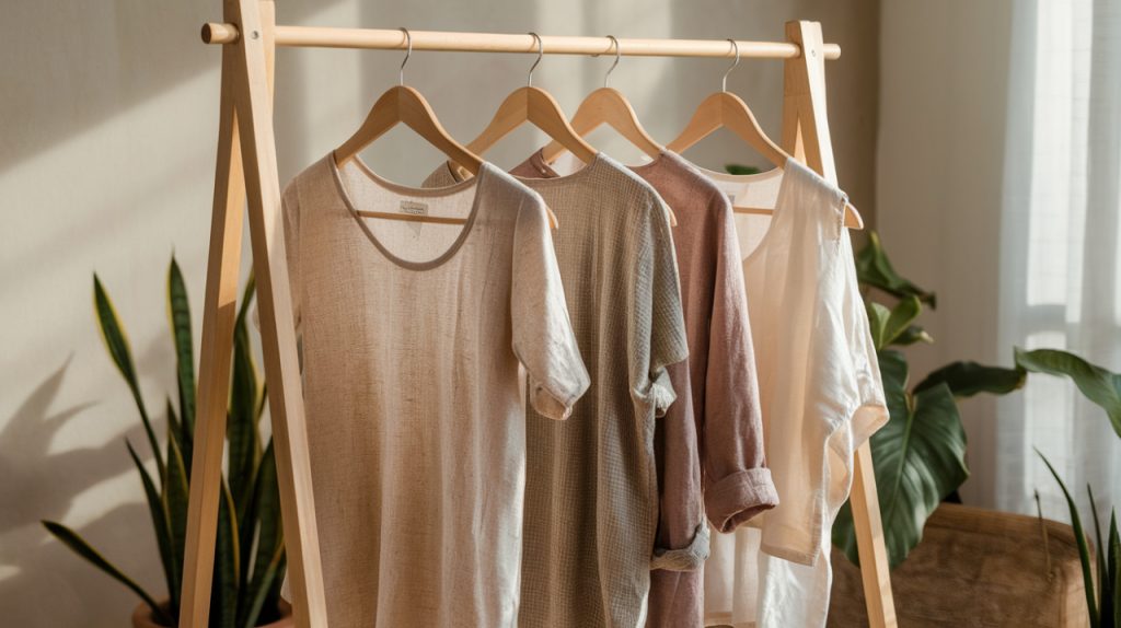 vêtements en bambou et lin