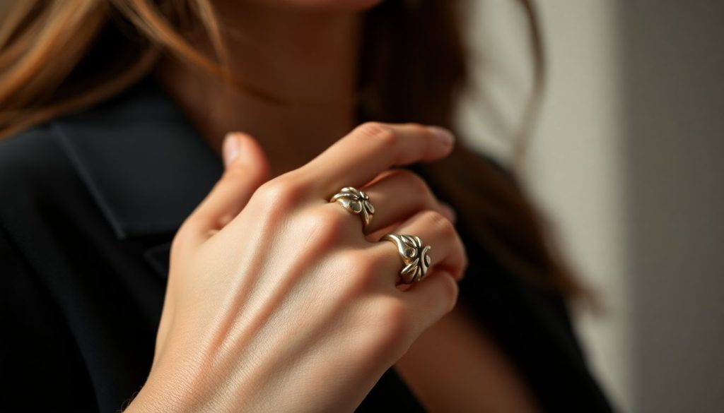 Bagues en métal : l'accessoire discret qui rehausse chaque tenue féminine
