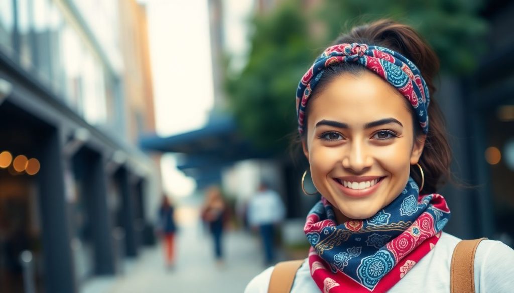 Bandana en coton : l'accessoire tendance qui fait craquer les femmes branchées