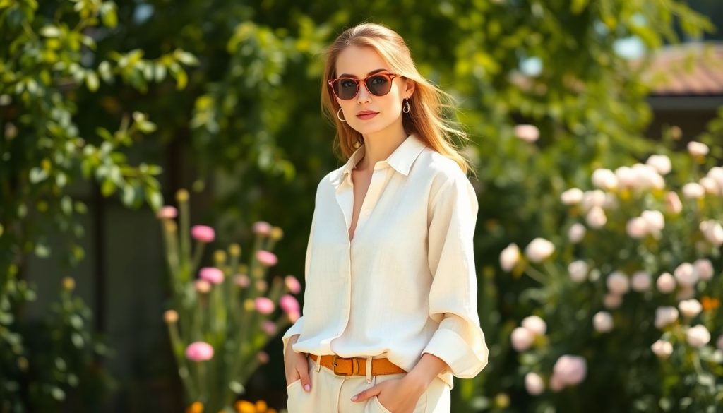 La chemise en lin : L'indispensable de l'été pour une garde-robe féminine éthique et stylée